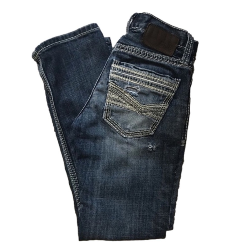 BKE Aiden Straight Distressed Jeans Size 26 Short